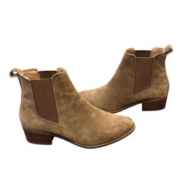 Steve Madden Camel Suede Booties - Picture 2 of 5
